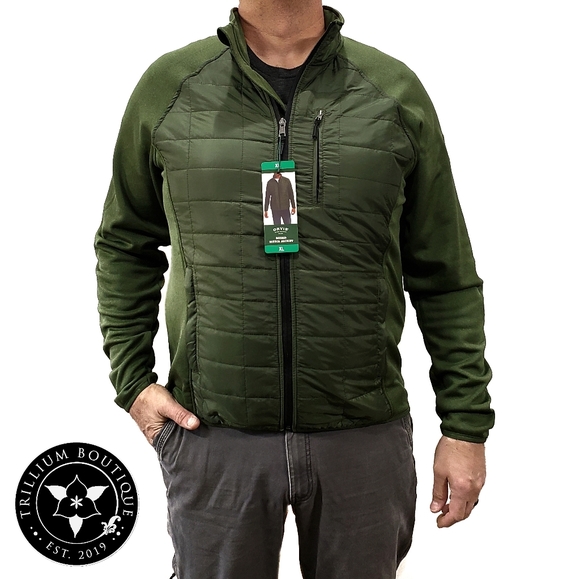 Orvis Men's Mixed Media Jacket Dark Sage L NWT - Picture 3 of 8
